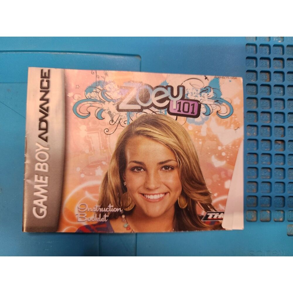 Zoe 101 for Nintendo Gameboy Advance MANUAL Only!